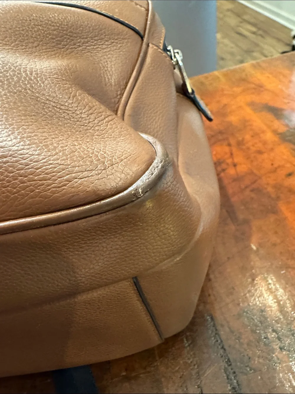 Coach Men’s Hudson  Chestnut Leather Backpack